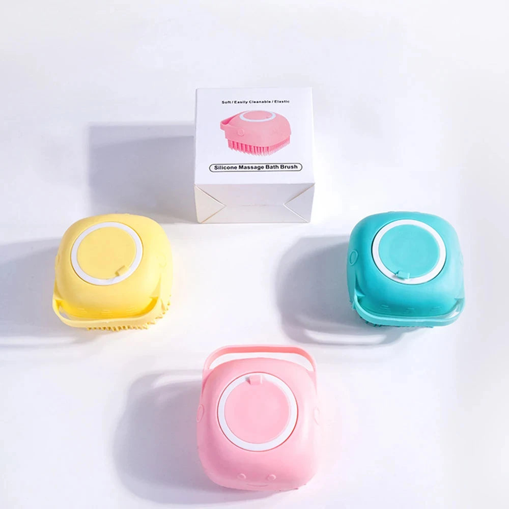 Puppy Dog Cat Bath Massage Gloves Brush