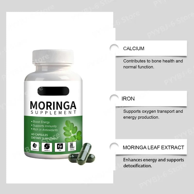 Moringa Supplement–Rich in Antioxidants & Vital Nutrients