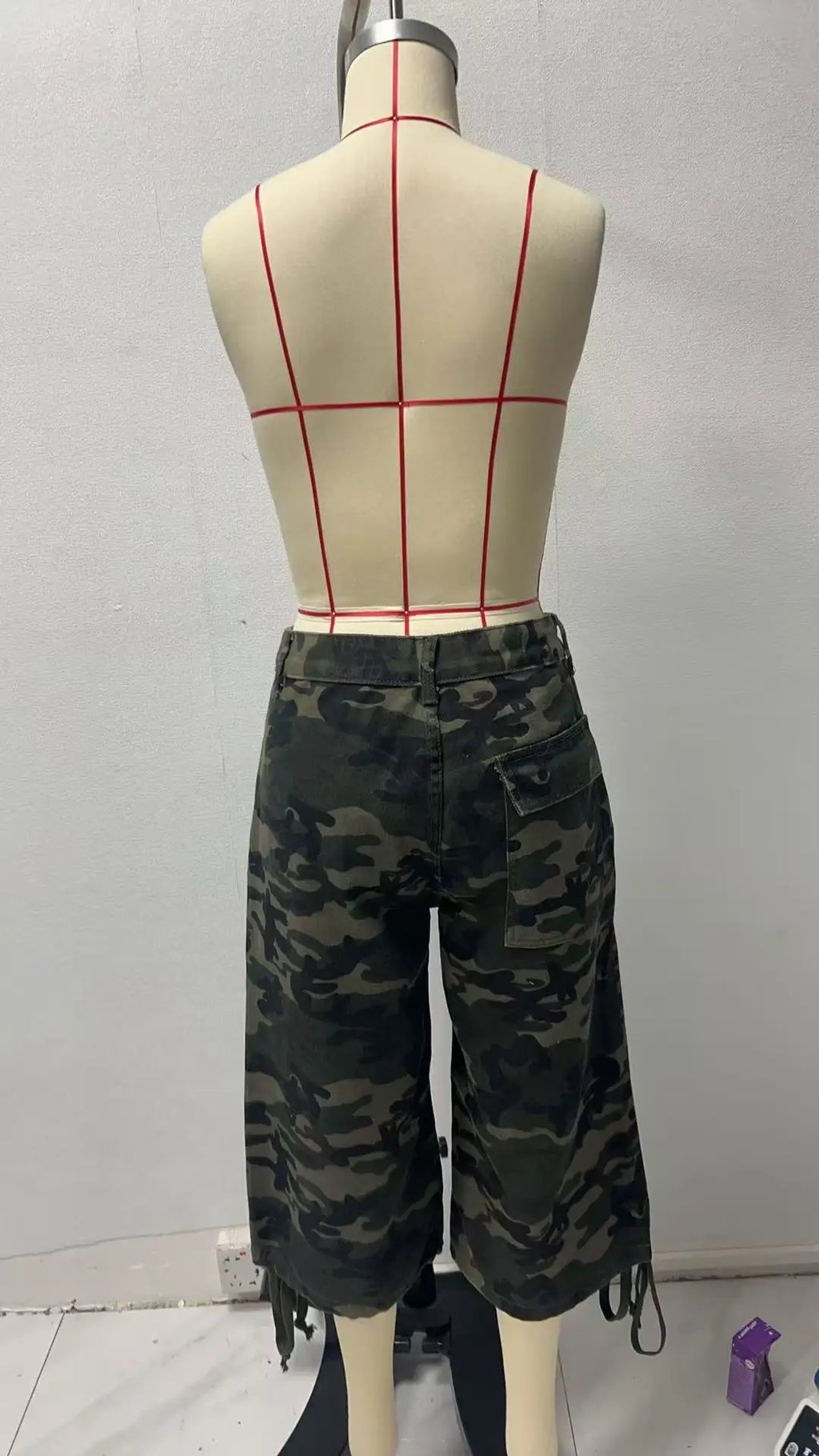 Women Calf Length Pant Jeans Wide Leg