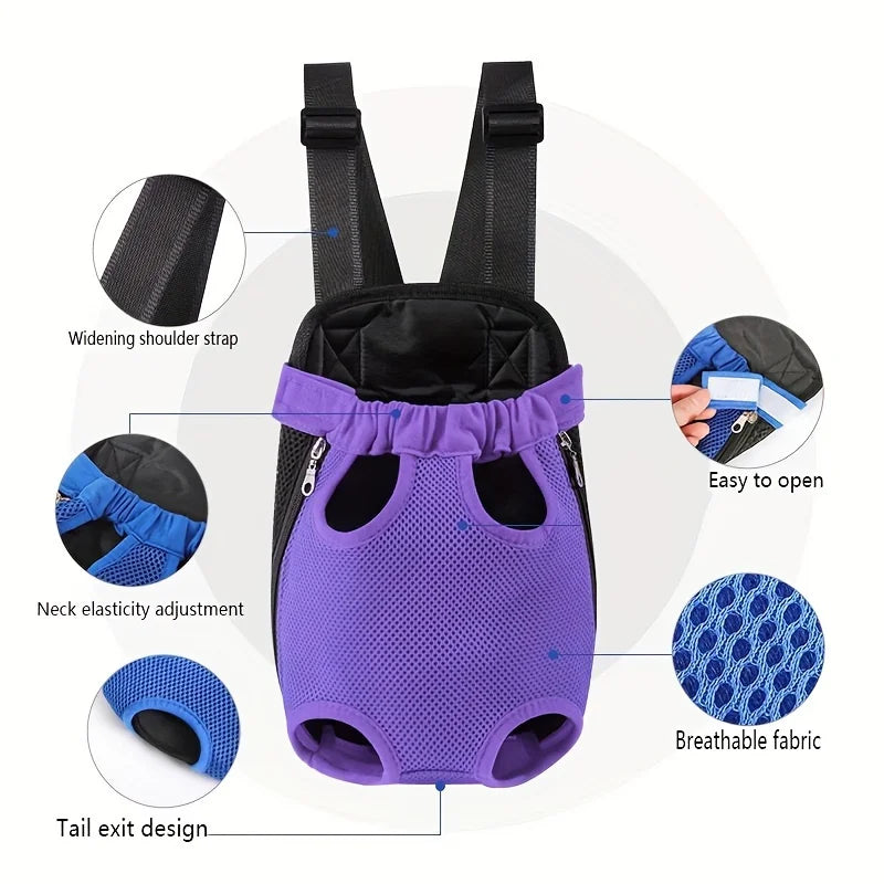 Pet Backpack Portable Cat Double Shoulder bag