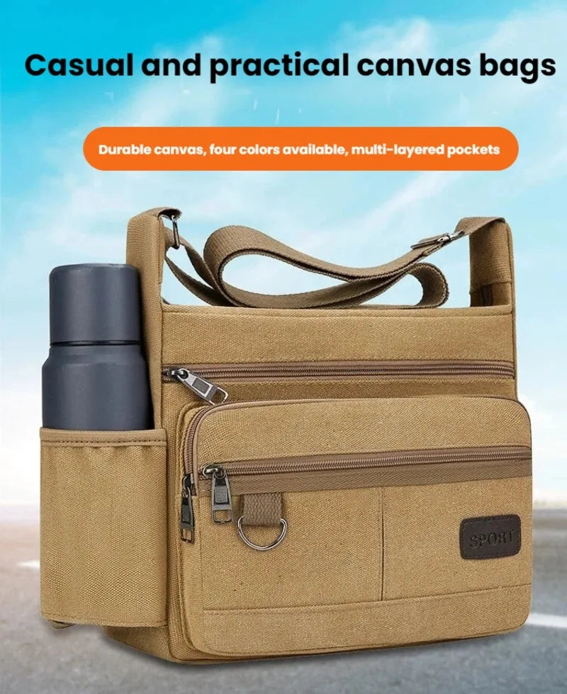 Men Canvas Shoulder Bags