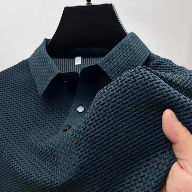 Men's Business Polos Casual Short Sleeve
