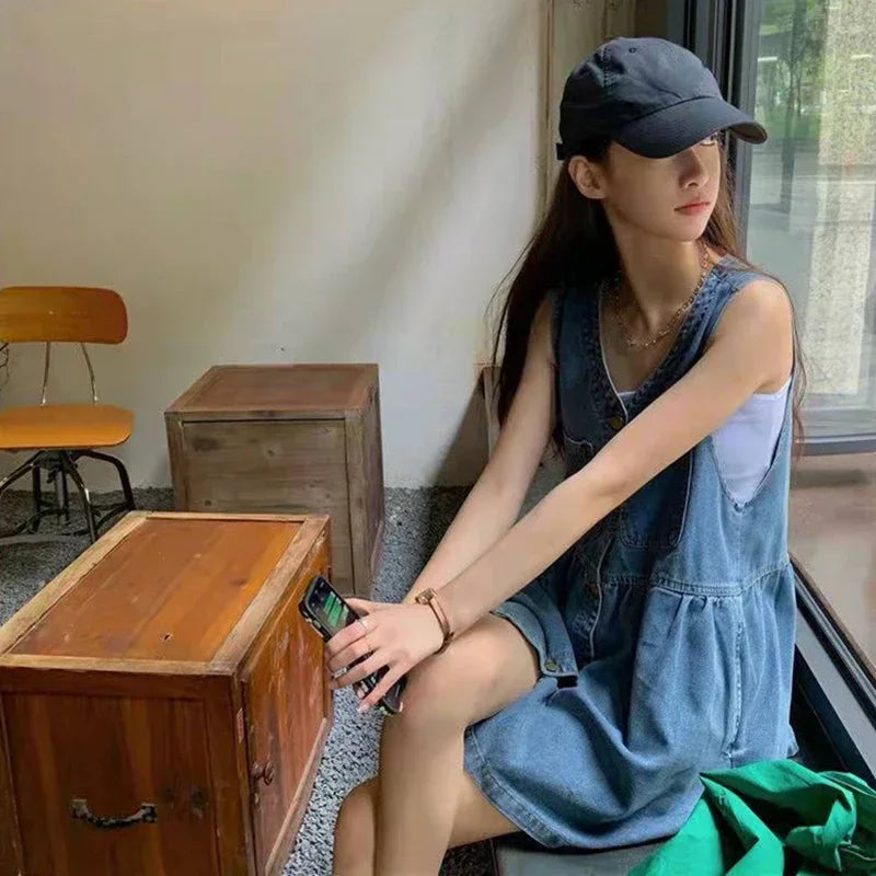 Sleeveless Strap Dress Women