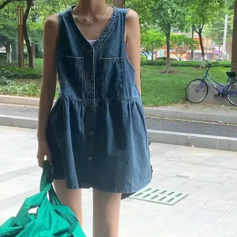 Sleeveless Strap Dress Women