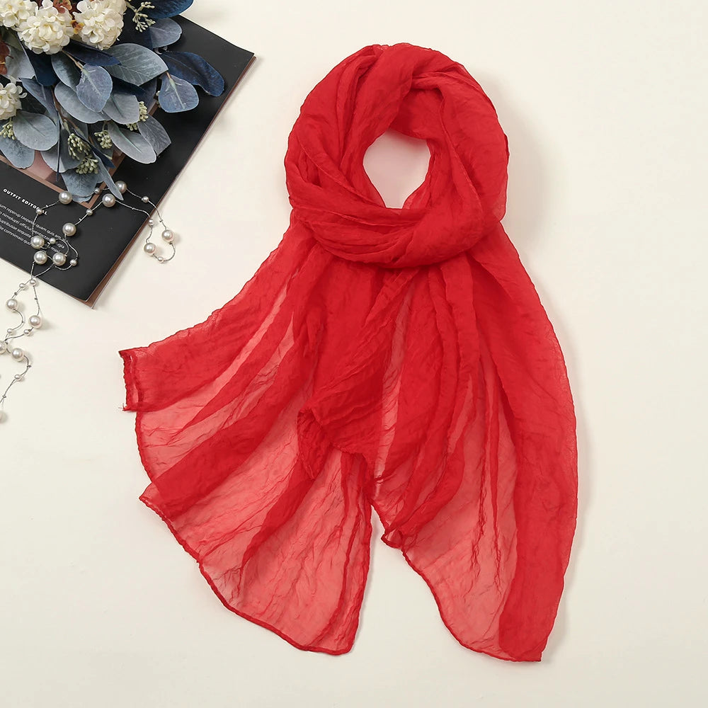 Oversize Chiffon Women Summer Shawl Sleeves