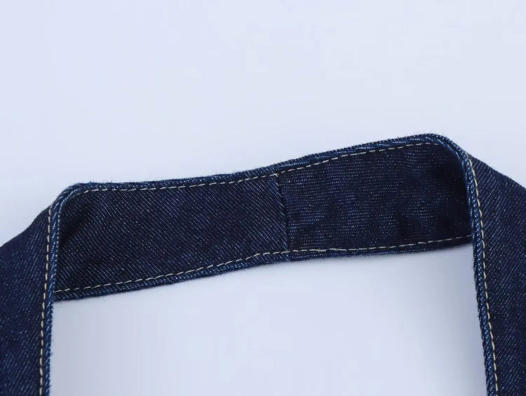 New Fashion Women Sexy Backless Denim Halter Mini Dress