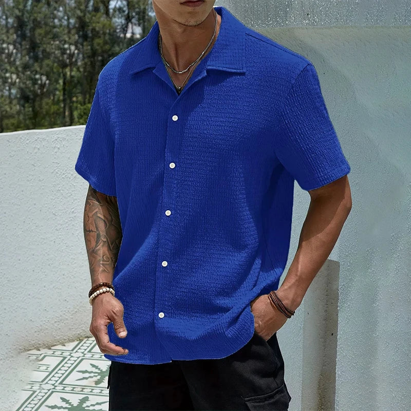 Men's Casual Shirt Short Sleeve