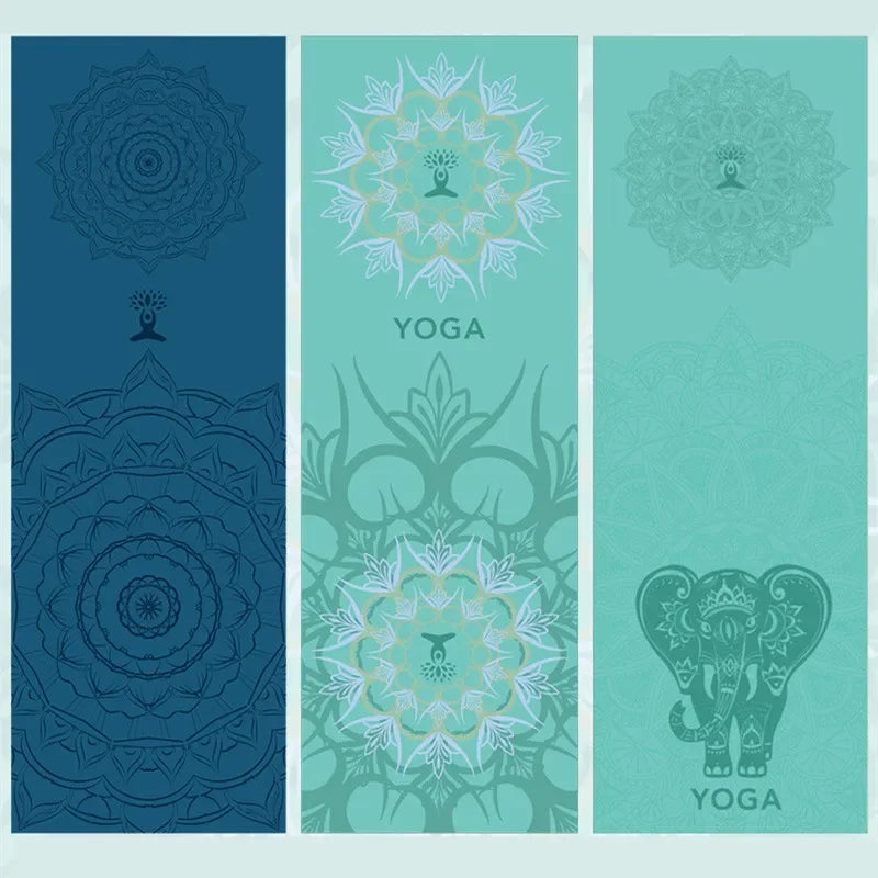 Hot Yoga Mat Towel  Printed Yoga Towel Non Slip Fitness Workout Mat Cover