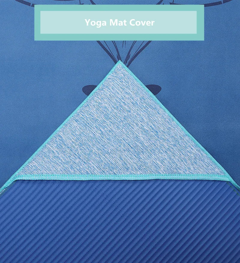Hot Yoga Mat Towel  Printed Yoga Towel Non Slip Fitness Workout Mat Cover