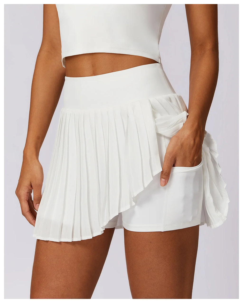 Women Dance Gym Workout Fitness Solid Sports Skirts