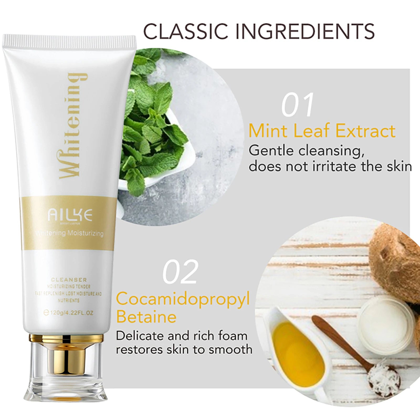 AILKE Whitening Anti-wrinkle Freckle Face Cream With Collagen Hyaluronic Acid Rose