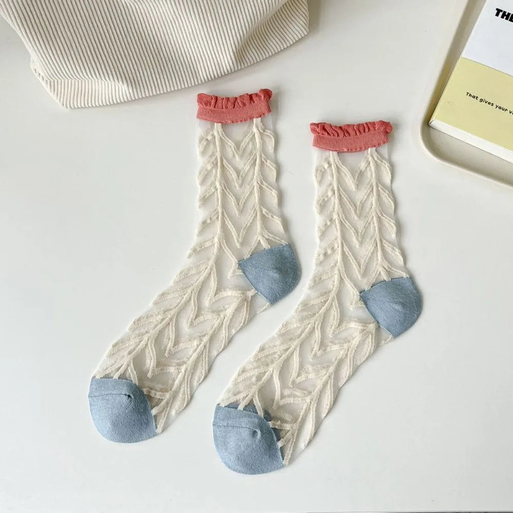 Fashion Socks For Women Summer Breathable