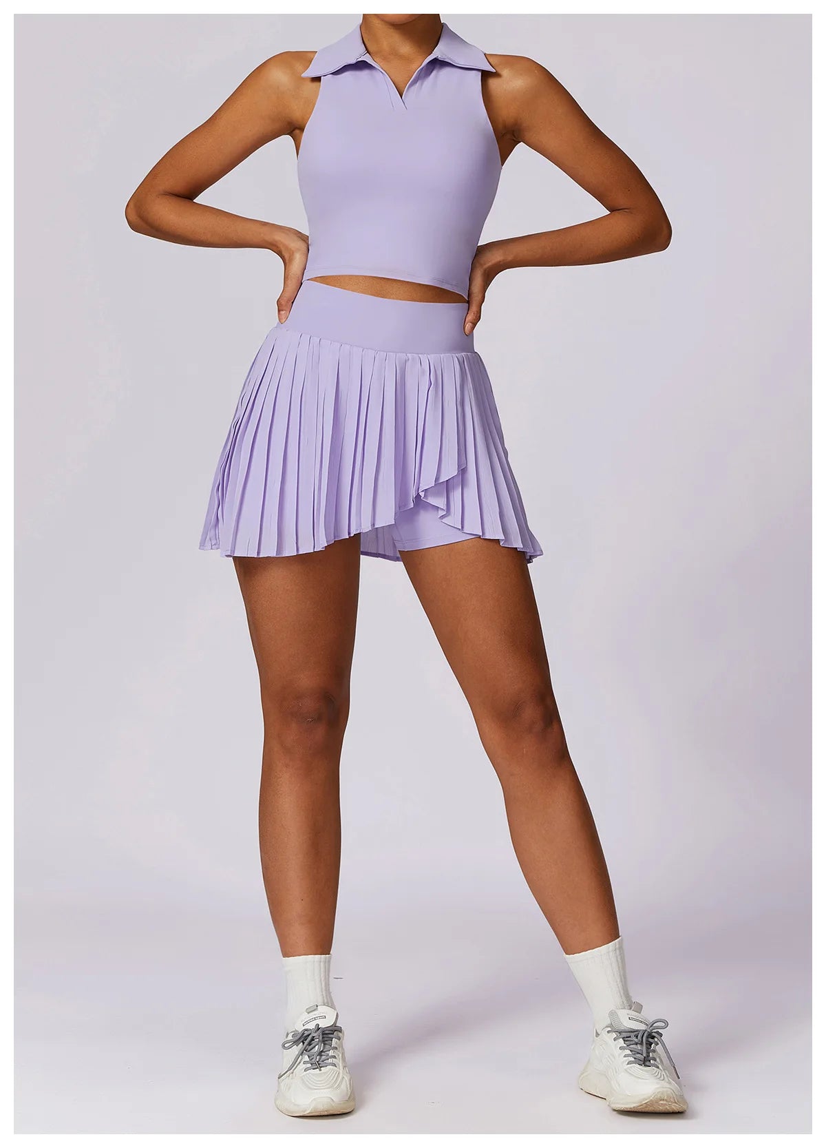 Women Dance Gym Workout Fitness Solid Sports Skirts