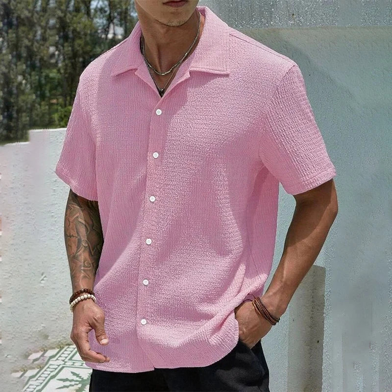 Men's Casual Shirt Short Sleeve