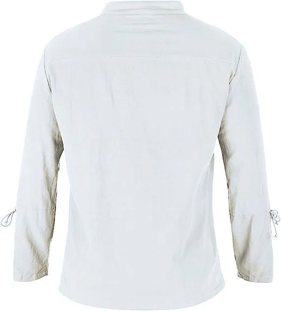 Men's Cotton Linen Shirt Long Sleeve