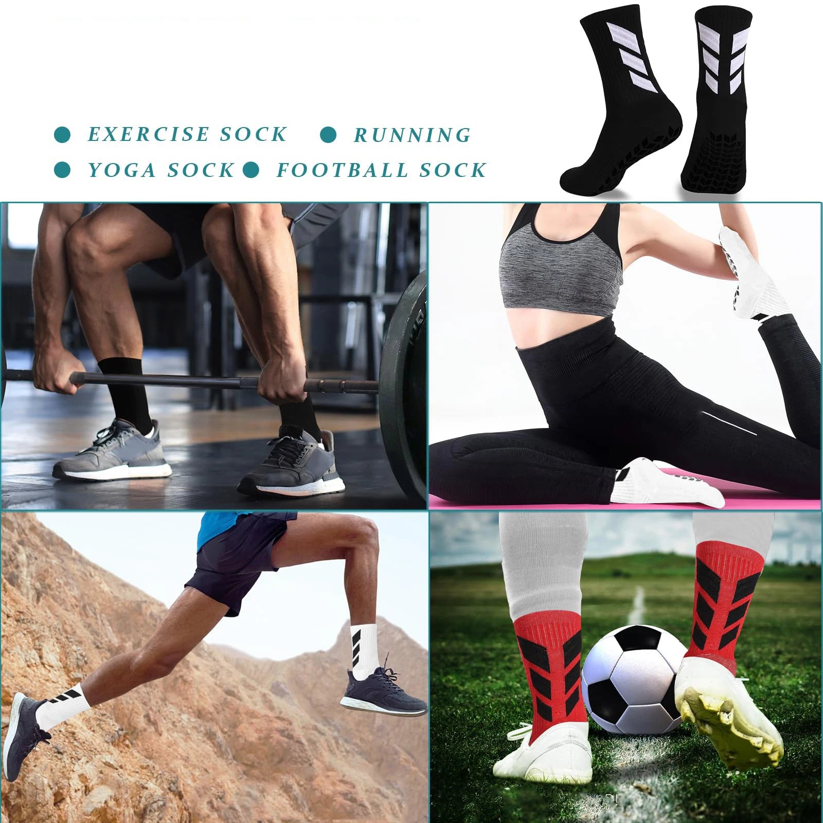 1 pair of socks football socks men's