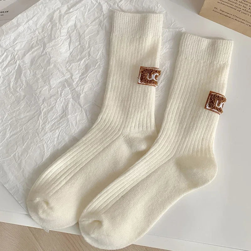Women Autumn/winter Warm and Thick Woolen Socks