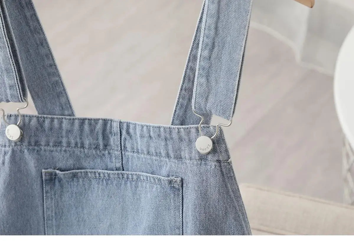 Denim Strap Jumper Dress