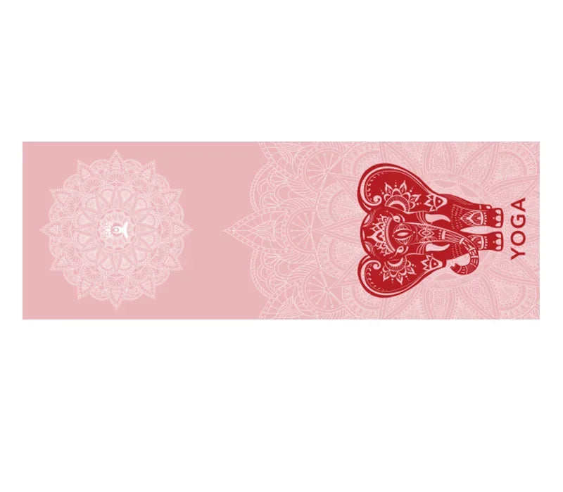 Hot Yoga Mat Towel  Printed Yoga Towel Non Slip Fitness Workout Mat Cover