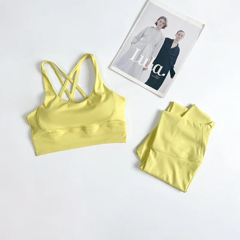 2 Pieces Yoga Set Women