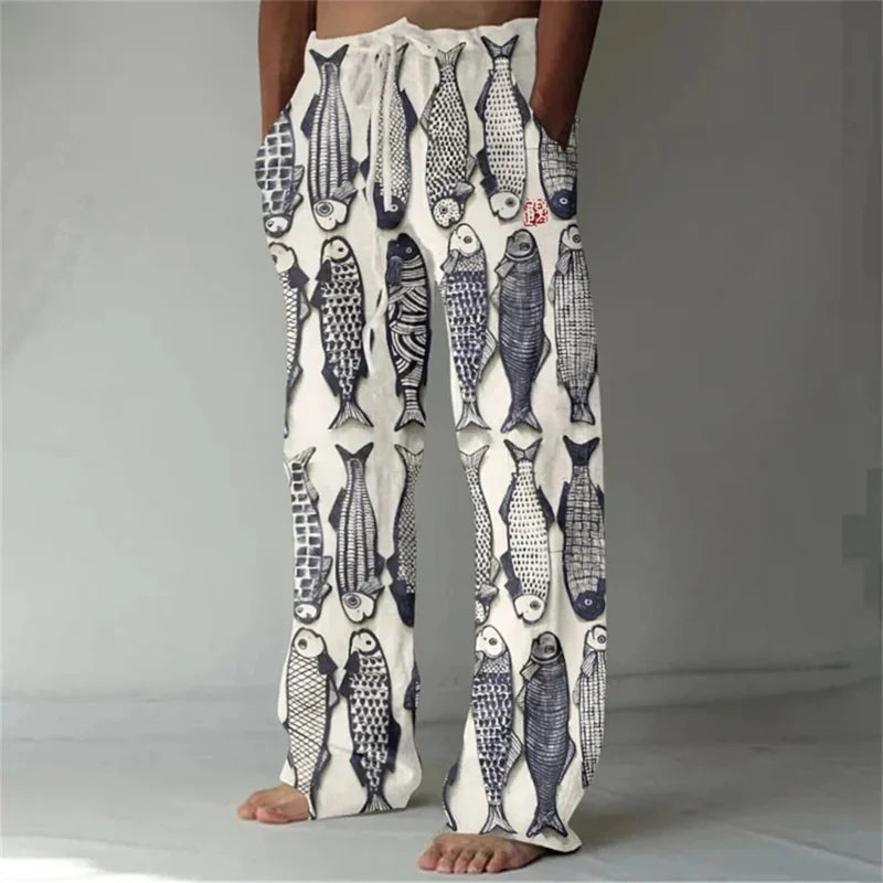 Wide New Killer Whale 3D Printed men's New Sweatpants