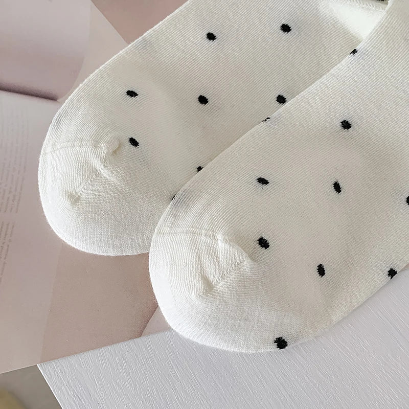 Women New Dots Cute Frilly Casual Fashion Socks