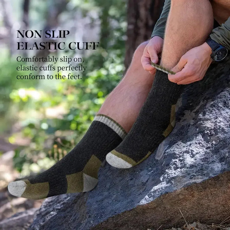 Winter Merino Wool Socks Thickened Mens