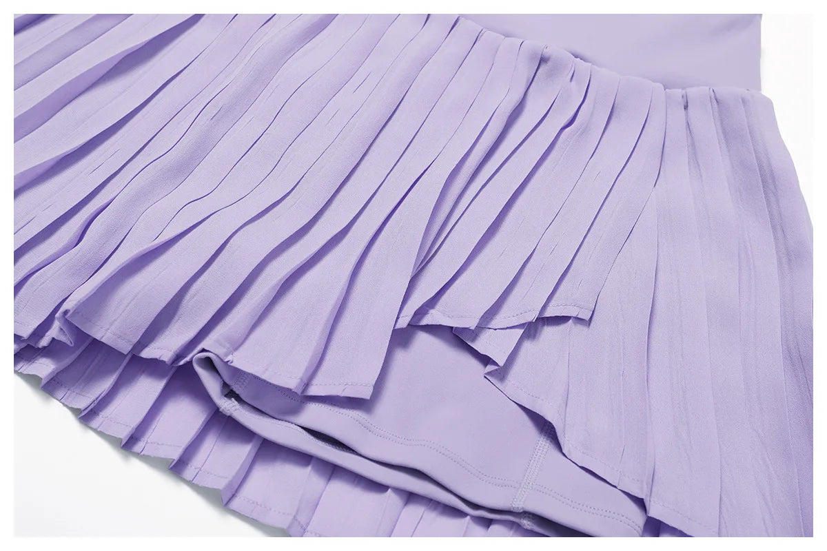 Women Dance Gym Workout Fitness Solid Sports Skirts