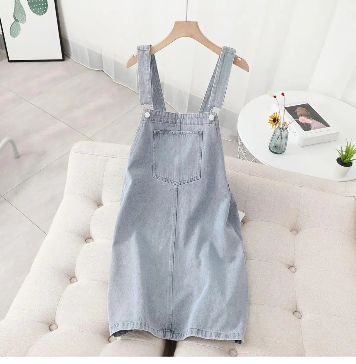 Denim Strap Jumper Dress