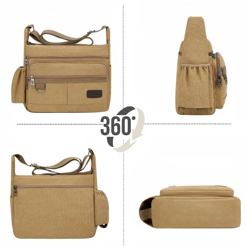Men Canvas Shoulder Bags