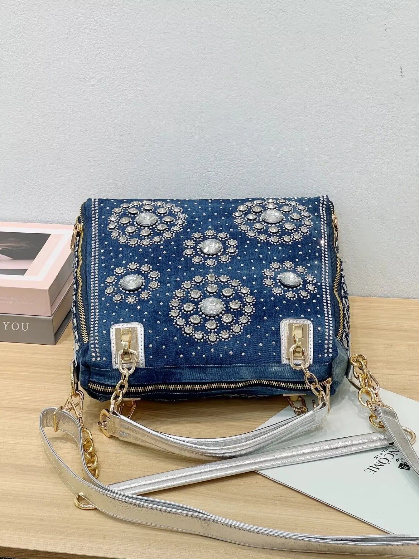 Denim jean casual women handbags