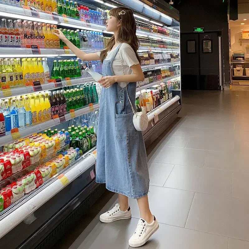 Denim Overall Dress