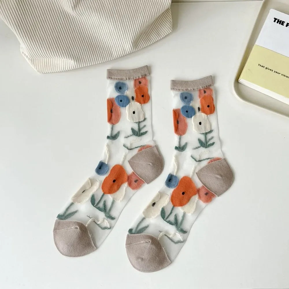 Fashion Socks For Women Summer Breathable