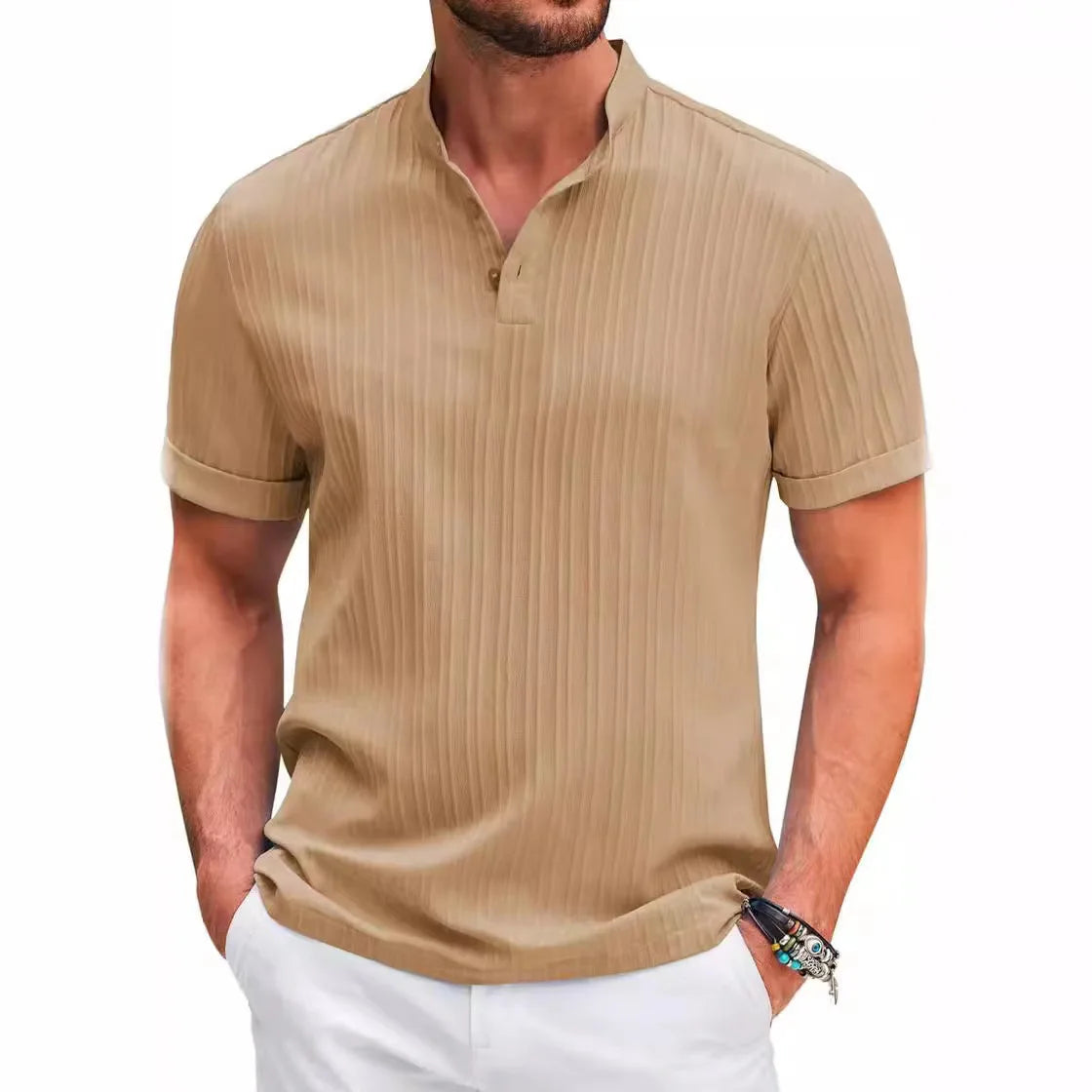 Hawaiian Men's Retro Cotton and Linen shirt