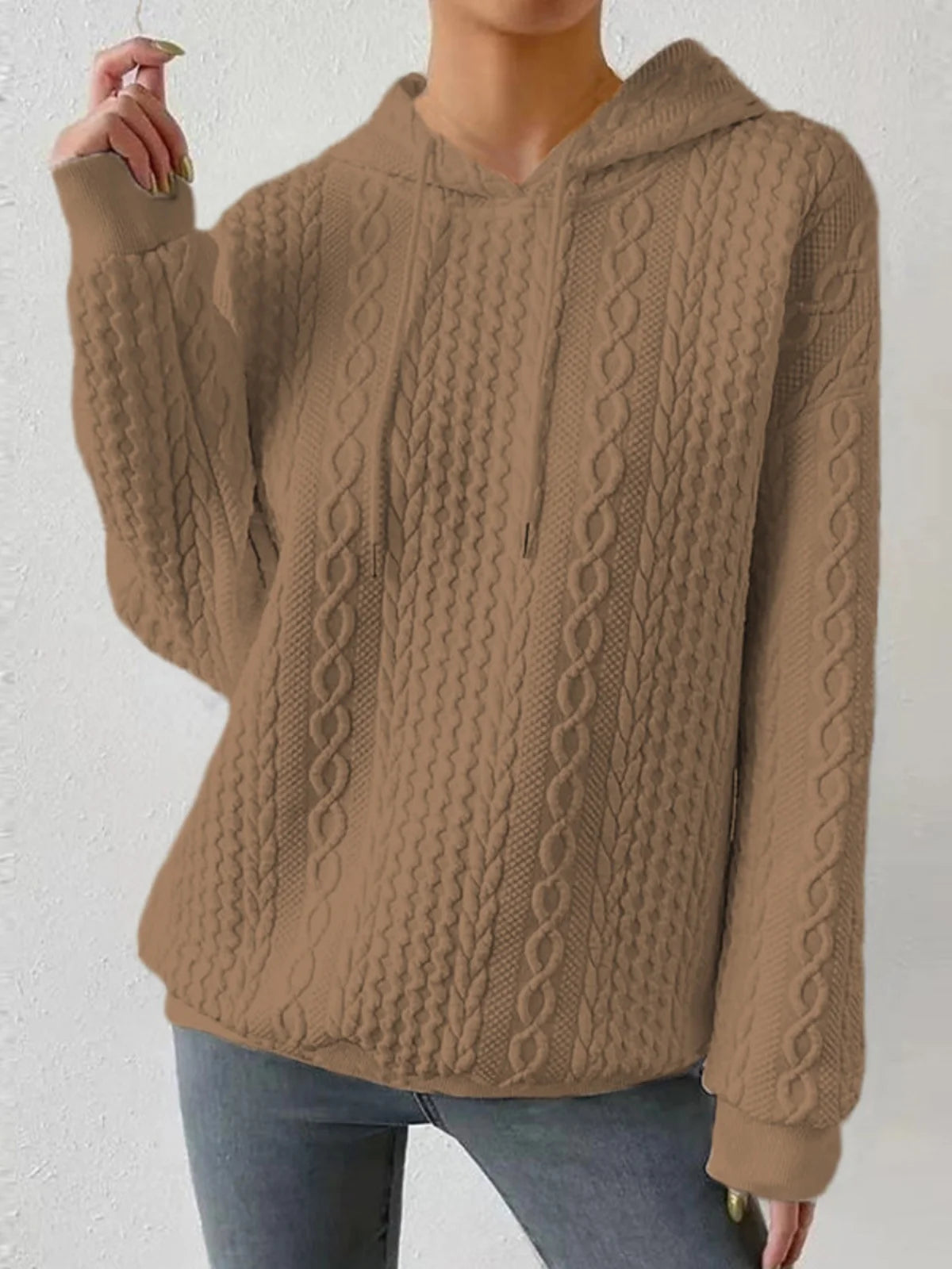 Fashionable Student Hoodie Long Sleeve Casual Sweatshirt Regular Fit Streetwear
