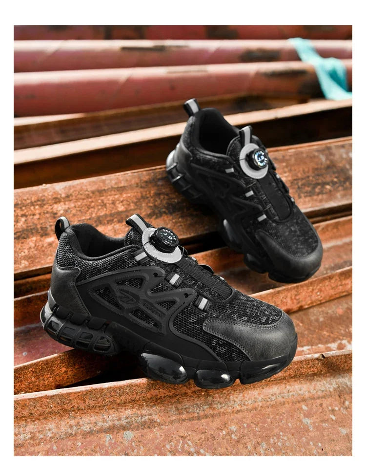 Men's Casual Sneakers Comfortable, Fashionable, Breathable And Safe Work Shoes