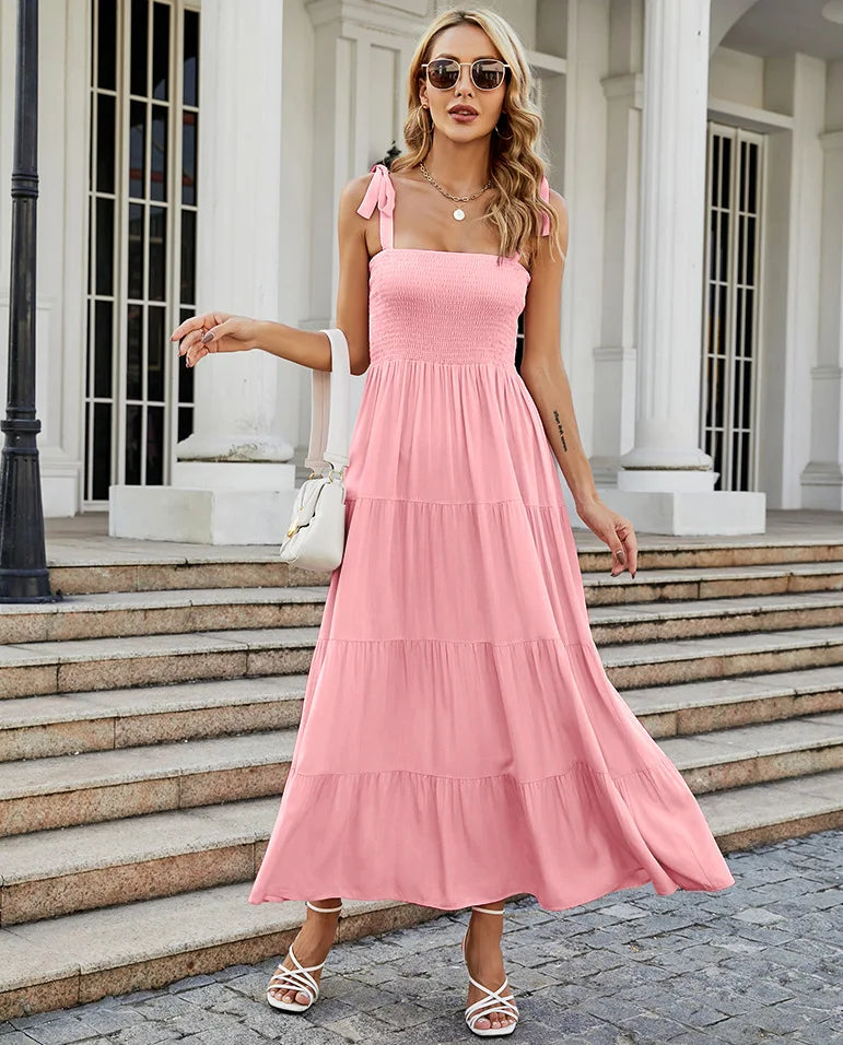Fashion Bohemian Style Print Beach Dress