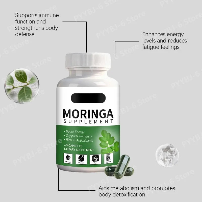 Moringa Supplement–Rich in Antioxidants & Vital Nutrients