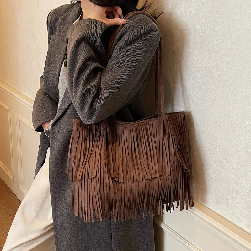 Boho Fringe Shoulder Bag
