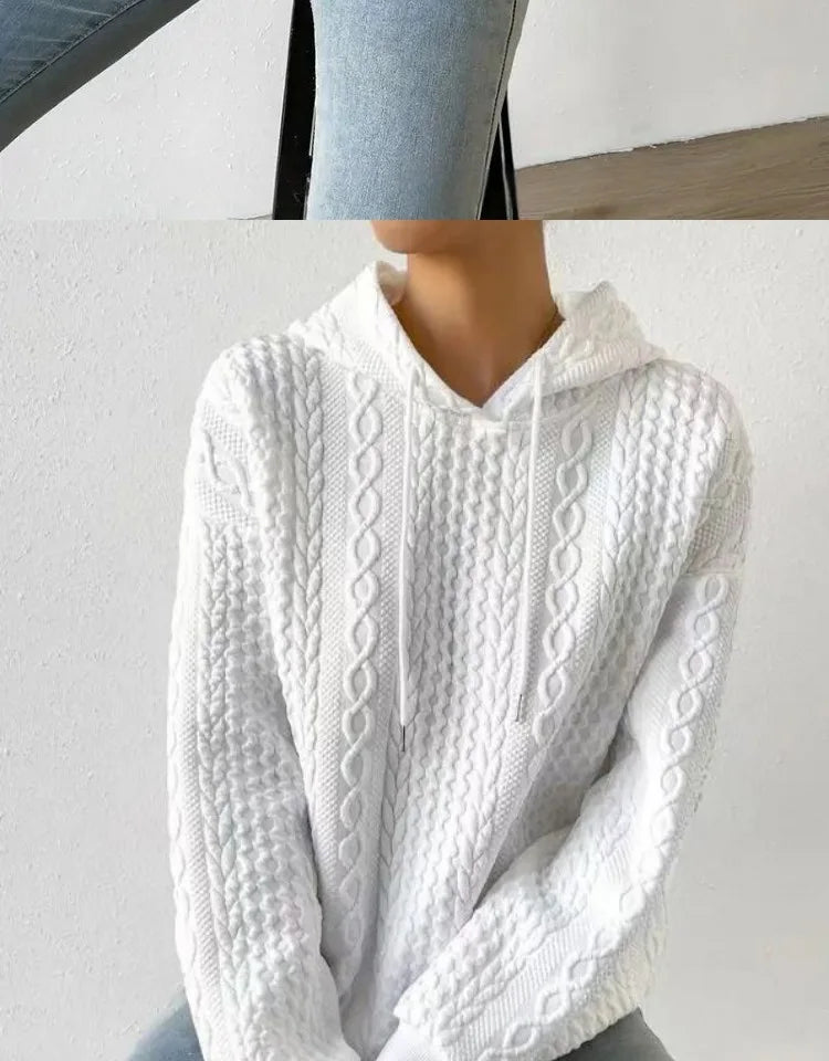 Fashionable Student Hoodie Long Sleeve Casual Sweatshirt Regular Fit Streetwear