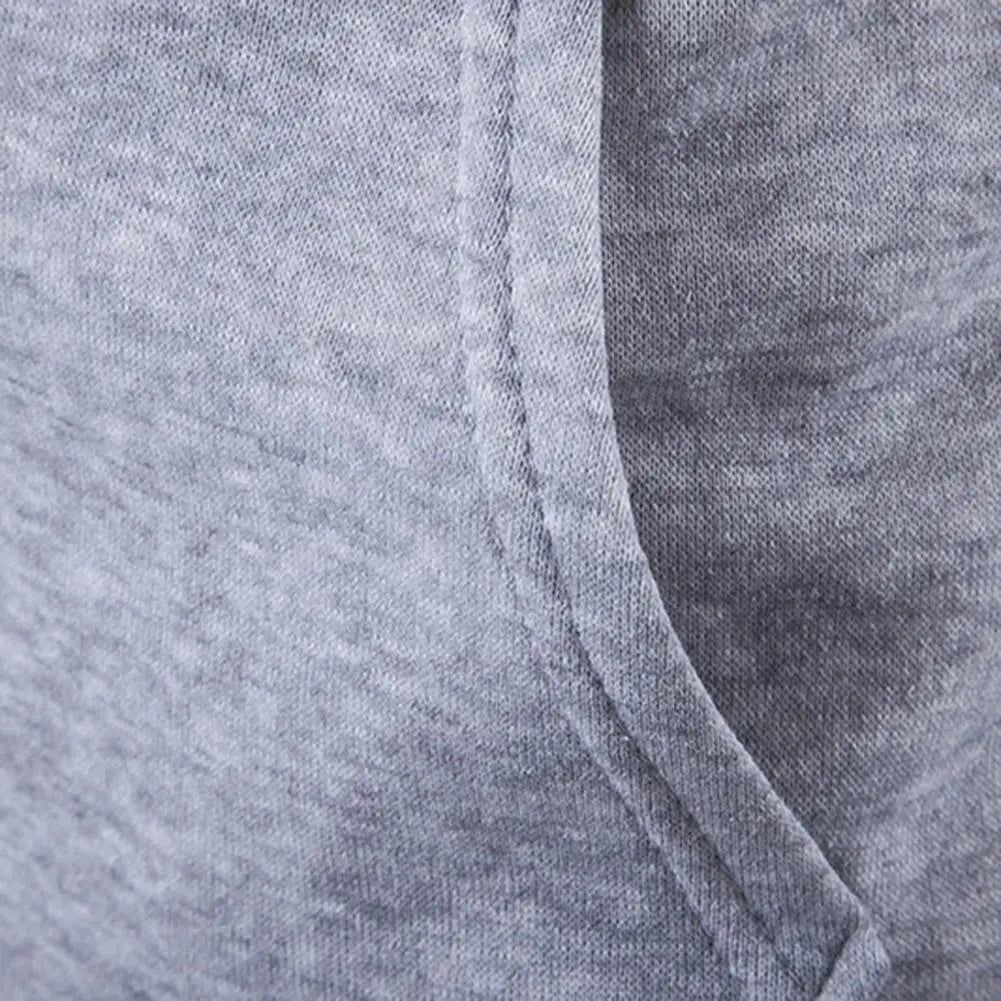Men Hooded Vest Jacket Sleeveless Zipper