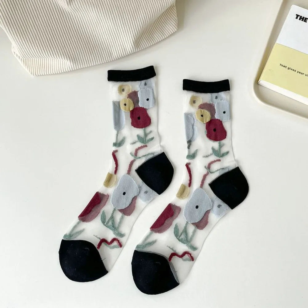 Fashion Socks For Women Summer Breathable