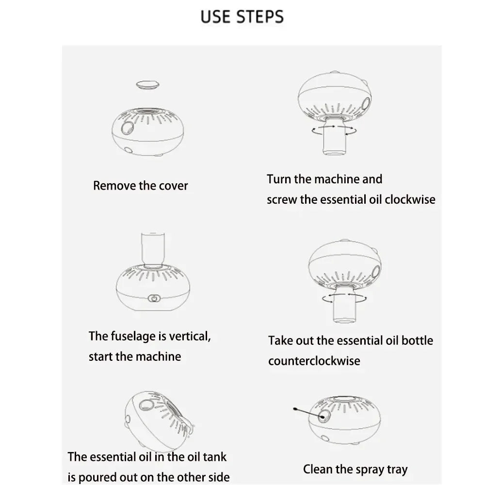 Aromatherapy Essential Oil Diffuser Waterless