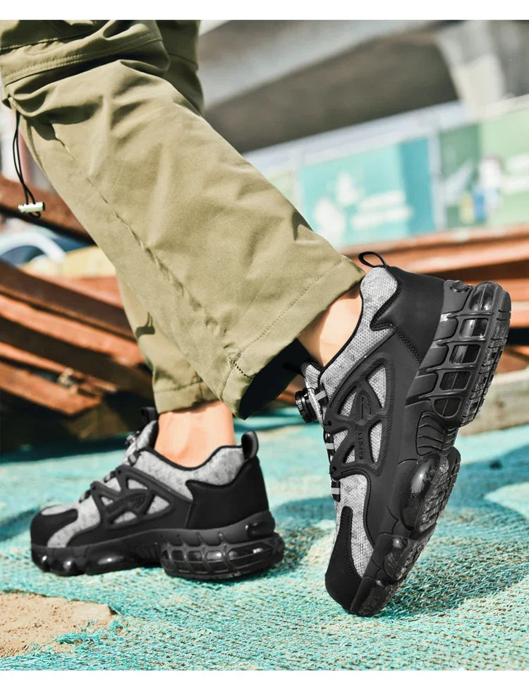 Men's Casual Sneakers Comfortable, Fashionable, Breathable And Safe Work Shoes