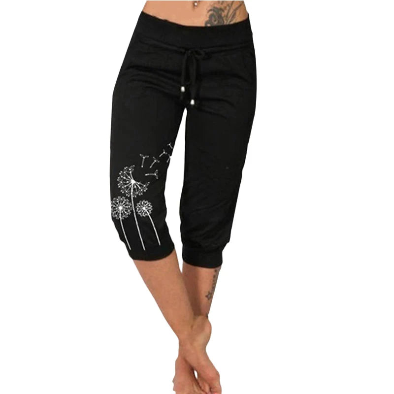 Fashion Mid-calf Lady Capri Pants