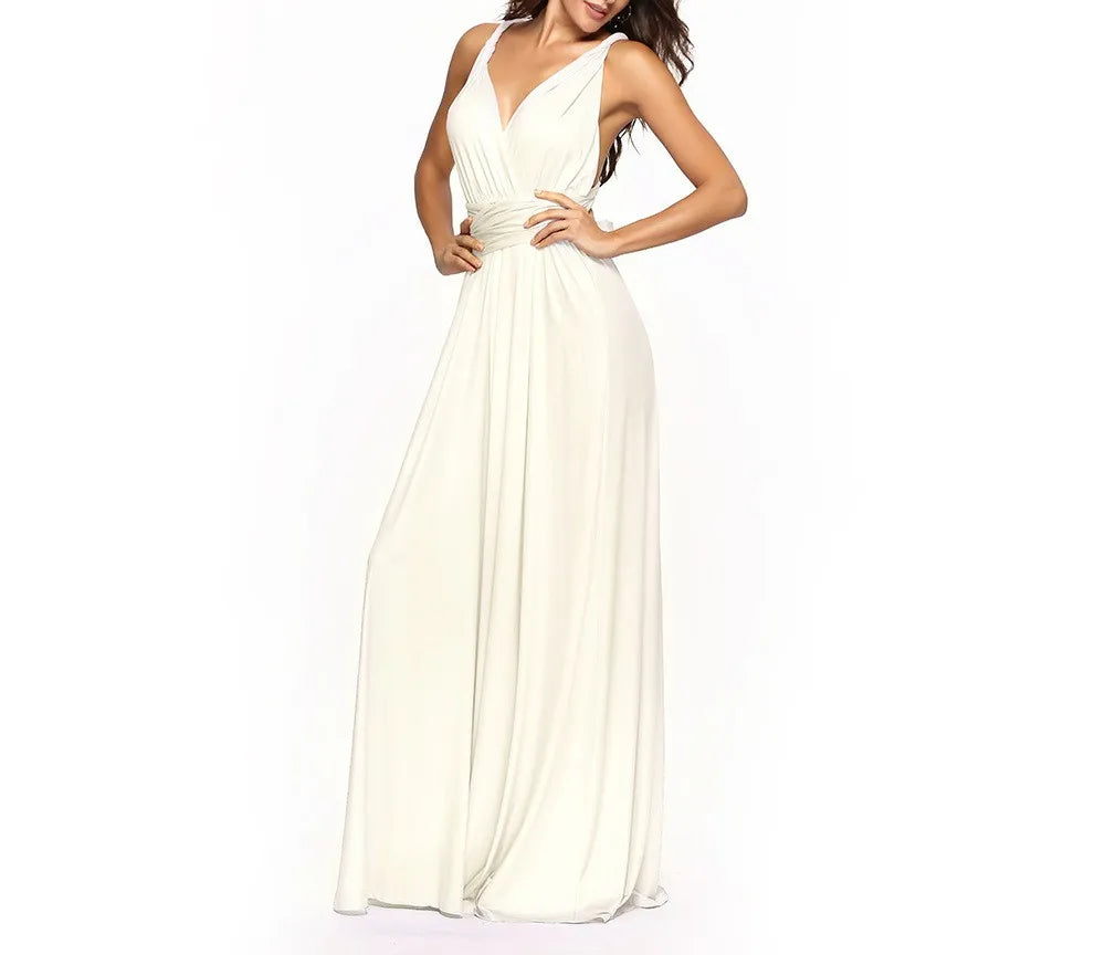 Women Dresses Multiway Wrap Convertible Boho Maxi Dress