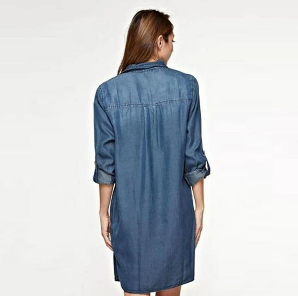 New Denim Shirt Dress for Women