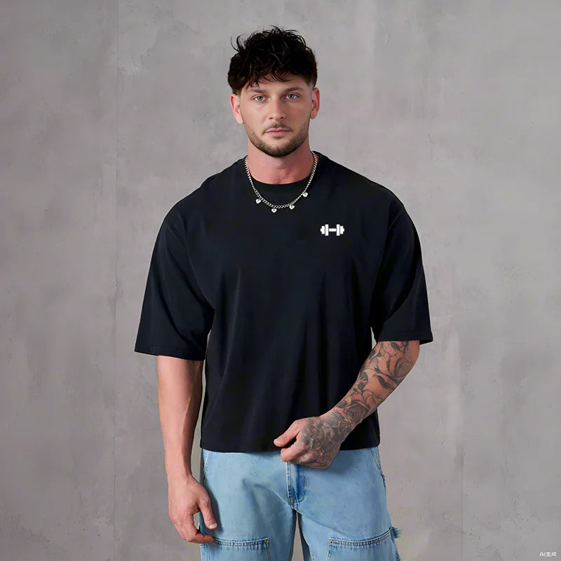 Oversized Boxy Fit Dropped Shoulders Running T-shirts