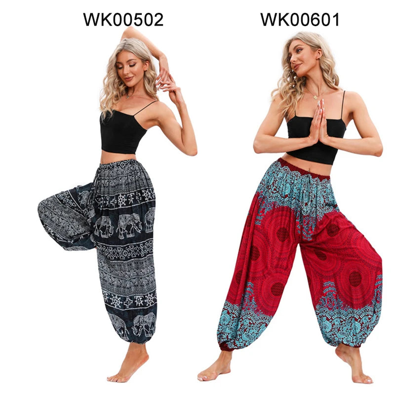 Boho Yoga Pants Women Hippie Harem