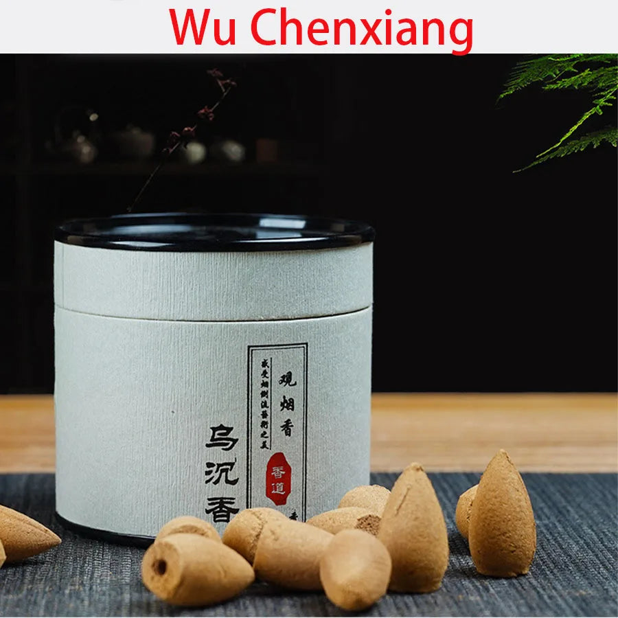 1 can of about 40 natural reflux cones with various fragrances for home meditation and mood relief, convenient to carry.